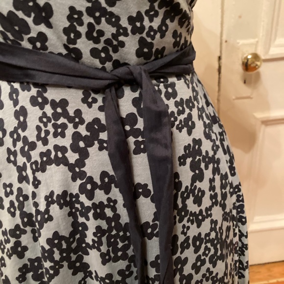 Tocca Blue and Black Midi Dress - Picture 6 of 10